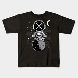 Astronaut Ripple XRP Coin To The Moon Crypto Token Cryptocurrency Wallet Birthday Gift For Men Women Kids Kids T-Shirt